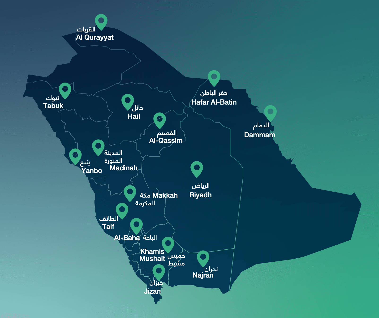 SwiftEx coverage map